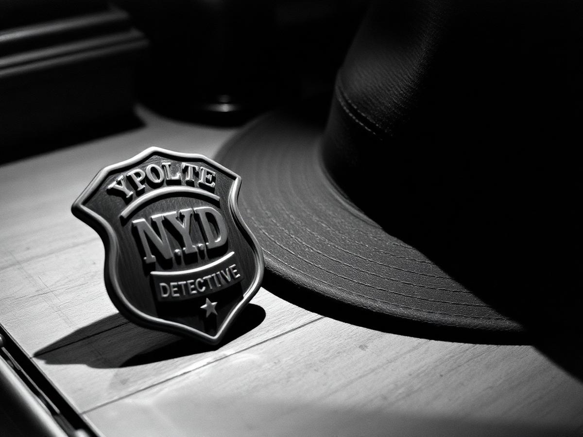 The detective's badge